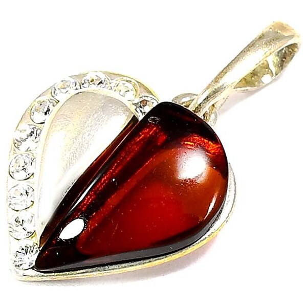 Strieborný jantárový prívesok Glare 243 51003998