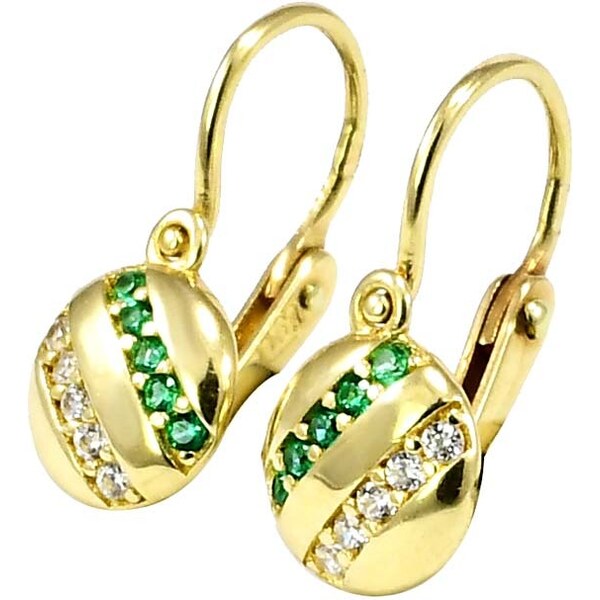 zlaté detské náušnice Glare 902 51003183