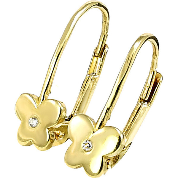 zlaté detské náušnice Glare 943 51003045