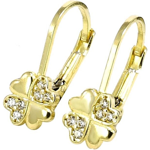 zlaté detské náušnice Glare 946 51003042