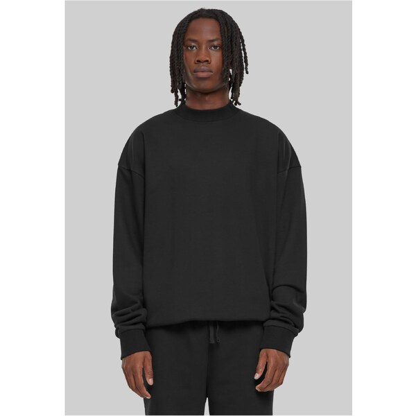 Urban Classics Mens Light Terry Crew Sweatshirt - Black 51563895
