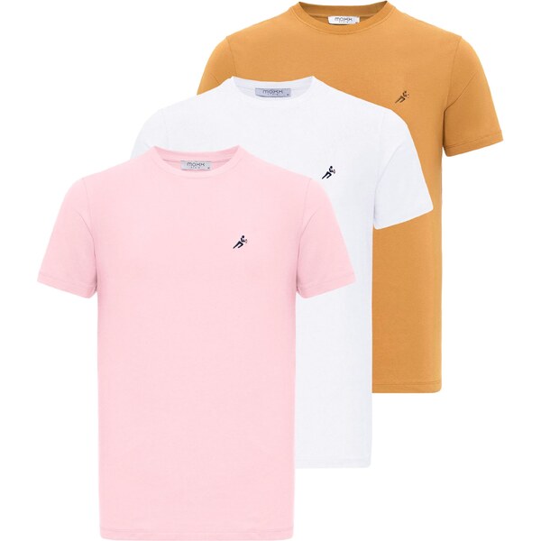 Moxx Paris Tričko námornícka modrá / horčicová / ružová / biela 54347347