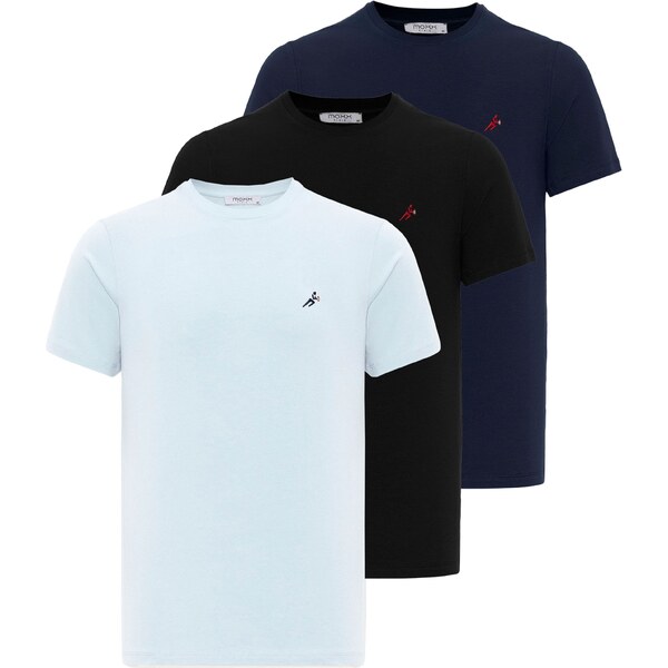 Moxx Paris Tričko námornícka modrá / svetlomodrá / červená / čierna 54347798