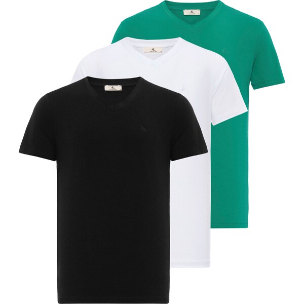 Daniel Hills Tričko zelená / čierna / biela 54347773