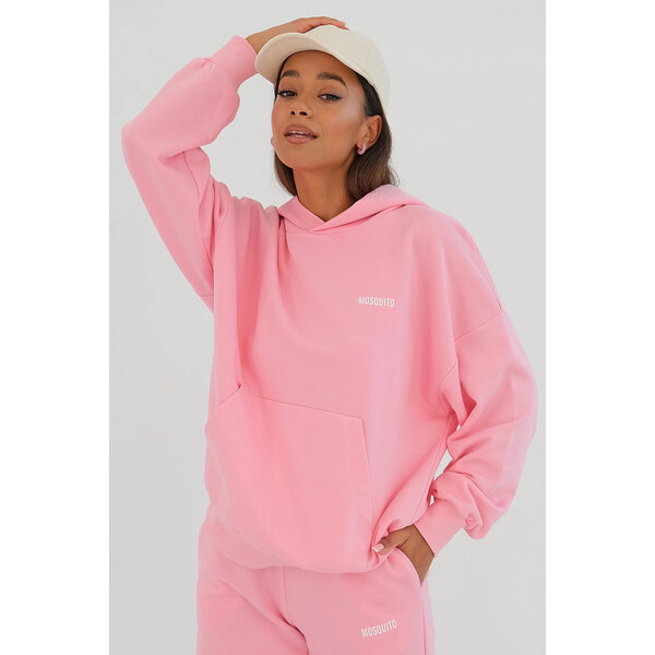Mosquito Dámska tepláková mikina s kapucňou Pure Candy Pink ružová, 51578386