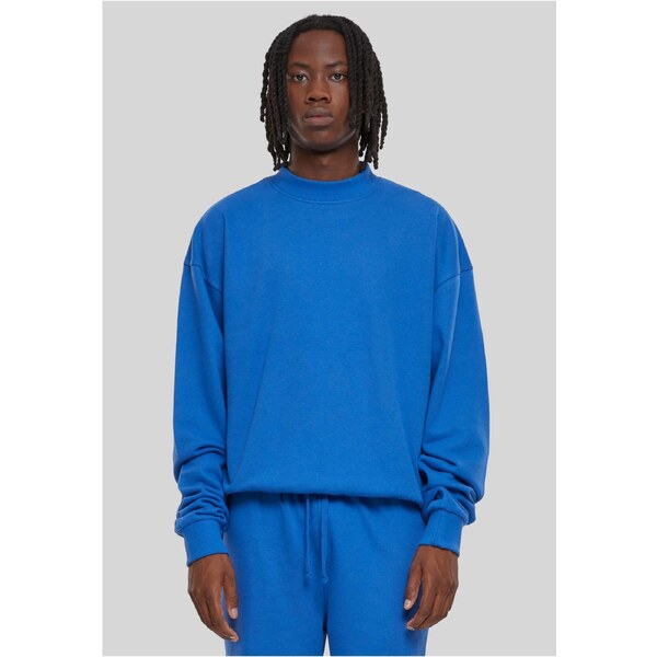 Urban Classics Mens Light Terry Crew Sweatshirt - Blue 51582821