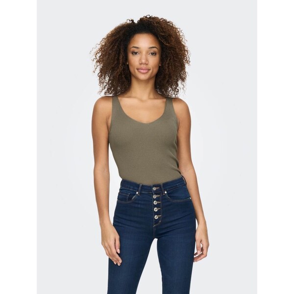 JDY Vyšívaný top Nanna hnedá 54244666