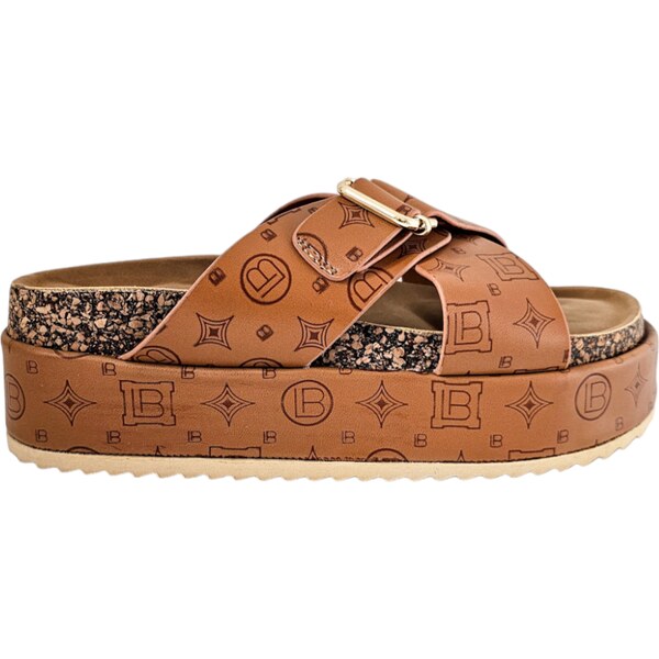 Šľapky na platforme Laura Biagiotti LG Cognac 56369523