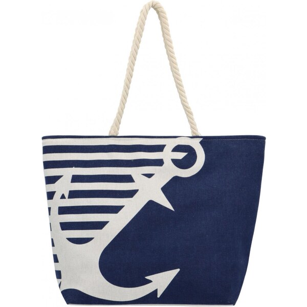 Dámska kabelka cez plece modro/biela - Bellugio Vieneta biela 52157270