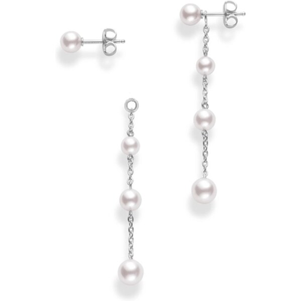 SWAROVSKI Elements Swarovski e. extra dlhé, perlové náušnice Silk City 52067124