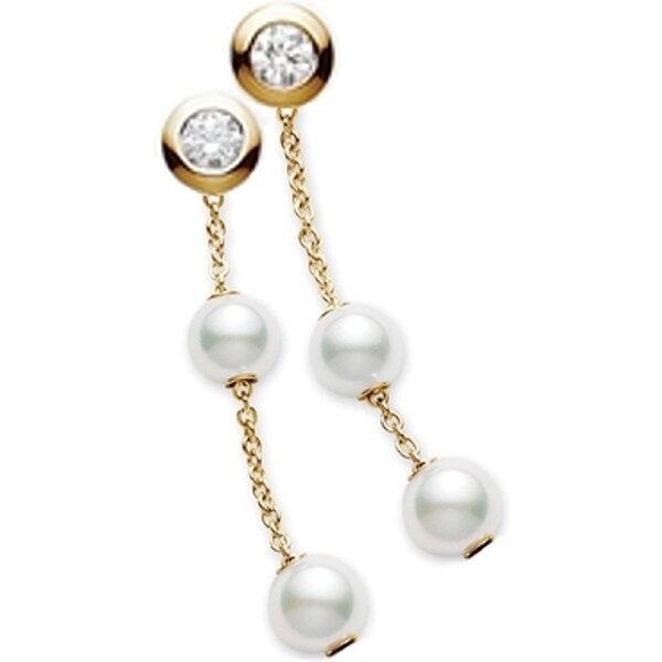 SWAROVSKI Elements Swarovski e. dlhé, perlové náušnice Monte Carlo 52067121