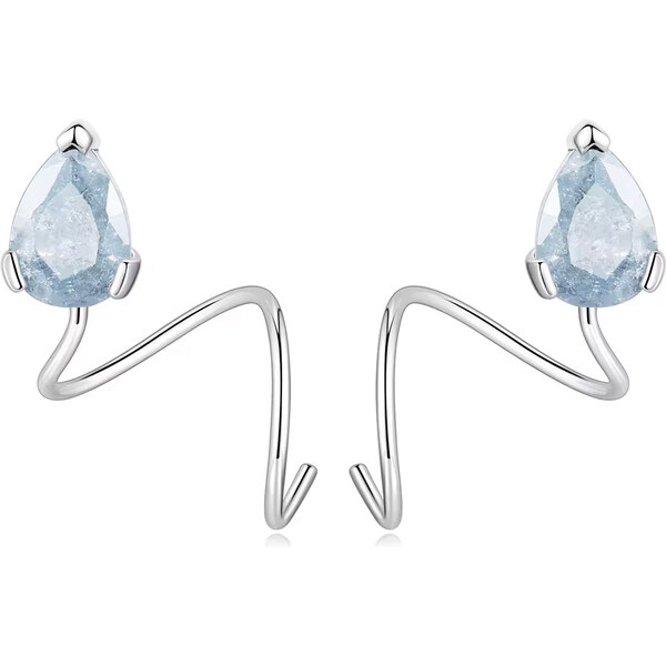 Dámske strieborné náušnice SAFÍRA 52157124