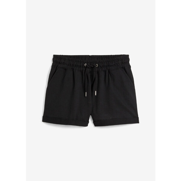 bonprix Teplákové šortky, farba čierna 52159063