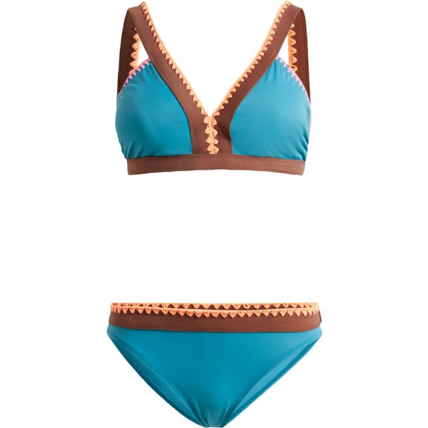 bonprix Trojuholníkové bikiny (2-dielne), farba modrá 52158136