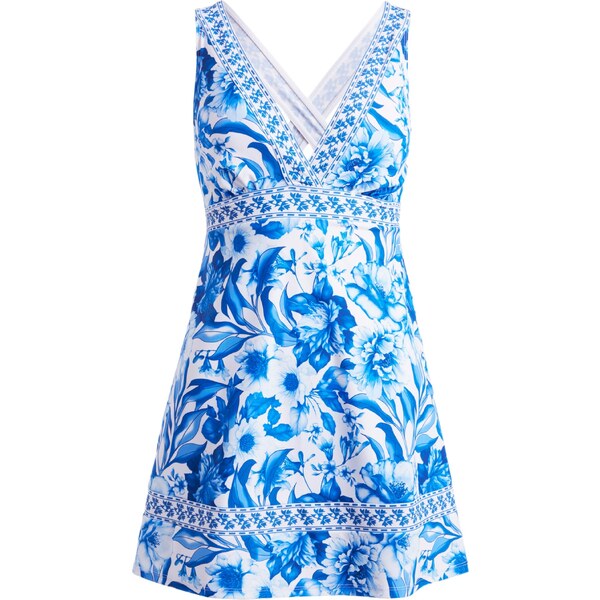 bonprix Kúpacie šaty z recyklovaného polyamidu, farba biela 52158299