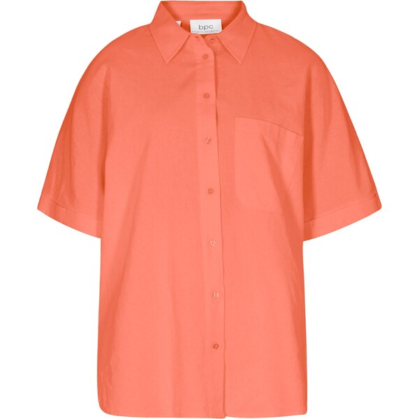 bonprix Oversize-blúzka, polovičný rukáv, s plátnom, farba oranžová 52158725