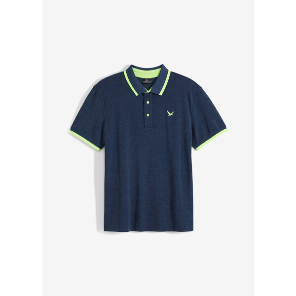 bonprix Polo tričko, piké, z čistej bio bavlny, farba modrá 52159055