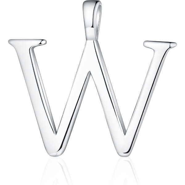 Olivie PÍSMENO W strieborný prívesok 8630 52171549