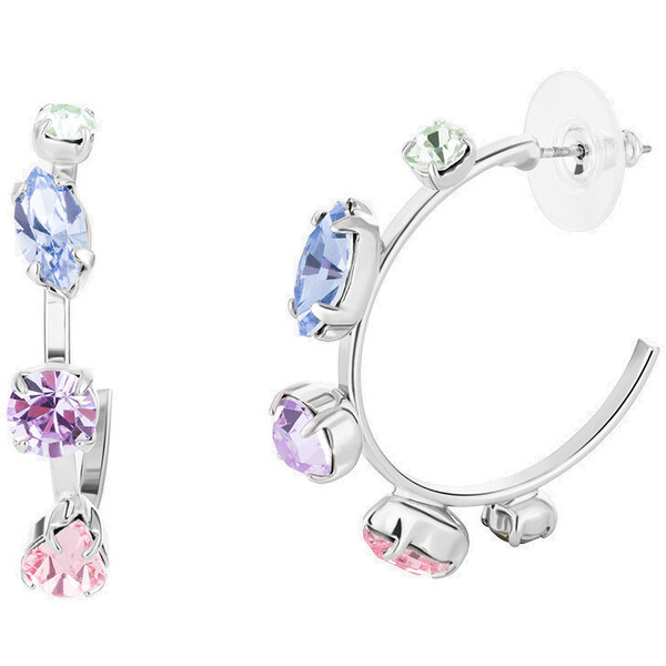 Preciosa Módne kruhové náušnice s krištáľmi Preciosa Bonbon Candy 2493 66591392