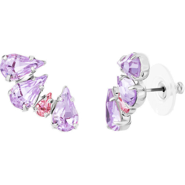 Preciosa Očarujúce náušnice s fialkovými krištáľmi Sweet Drop Candy 66583846