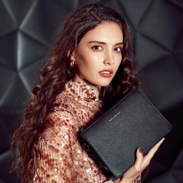 Kožená kabelka crossbody Noelia Bolger čierna NB 0042 C 64019840