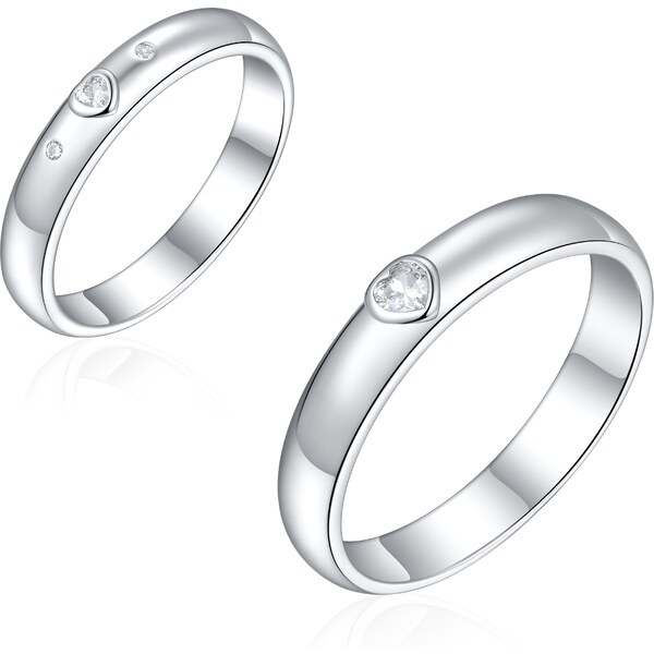 Olivie Snubný strieborný prsteň SRDCE 8587 52168290