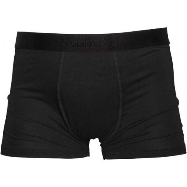 Pánske čierne elastické boxerky RAGMAN (2ks) 52170050