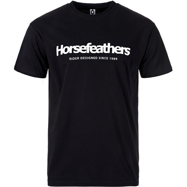 Tričko Horsefeathers Quarter T-Shirt Black M 52307926
