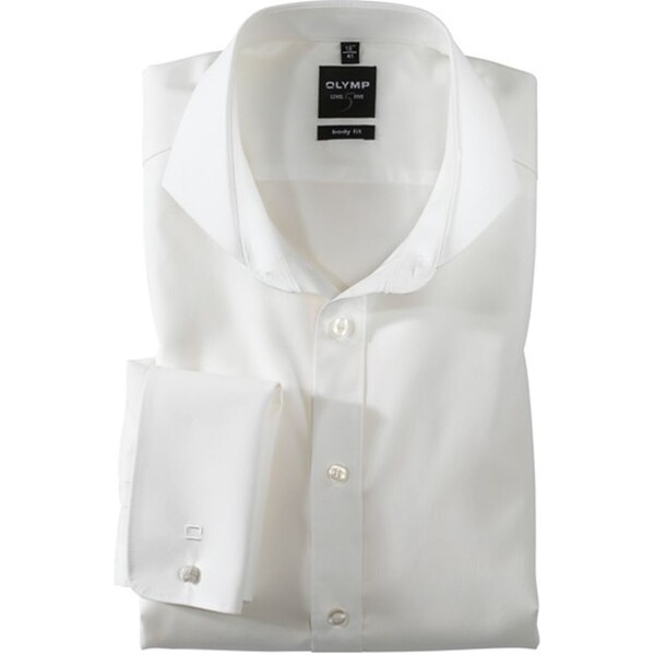 Smotanová spoločenská košeľa s manžetou OLYMP, slim 52309558