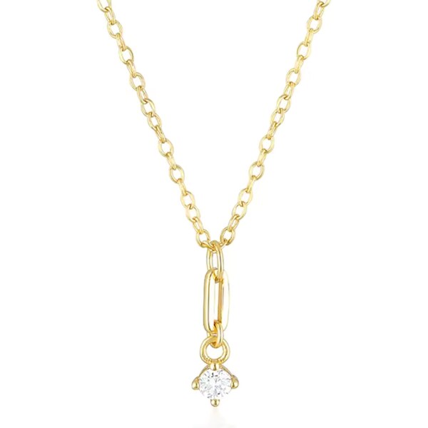 Olivie Strieborný minimalistický náhrdelník GOLD 8649 52368543