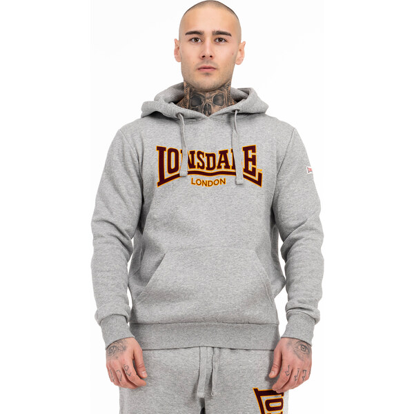 Lonsdale Mens hooded sweatshirt slim fit 57752931