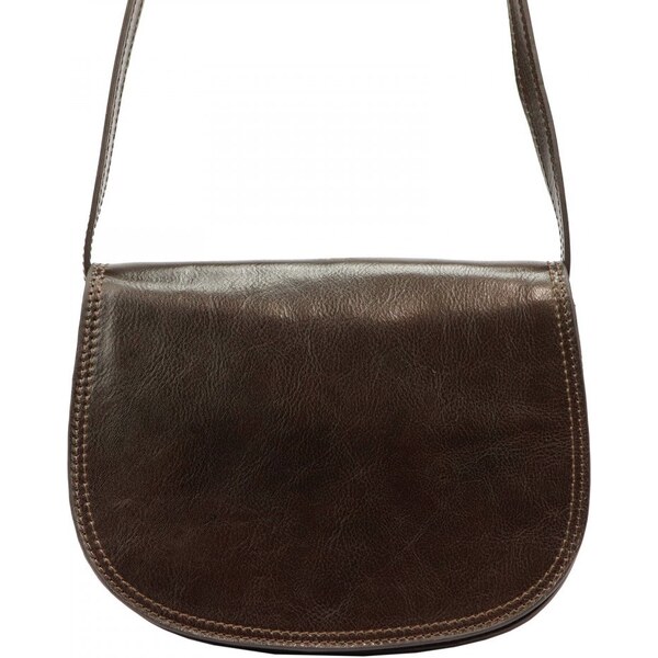 FLORENCE Kožená kabelka FLORENCE Sarah tm. hnedá 60409830