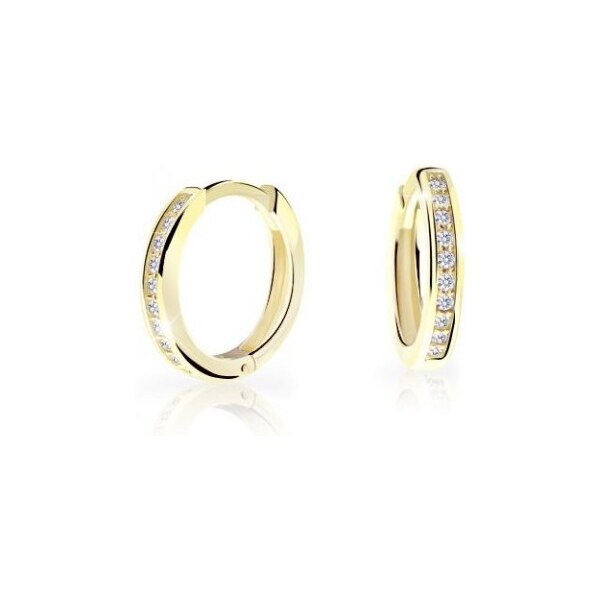 Cutie Jewellery Nadčasové kruhové náušnice zo žltého zlata C3343-80-X 66596240
