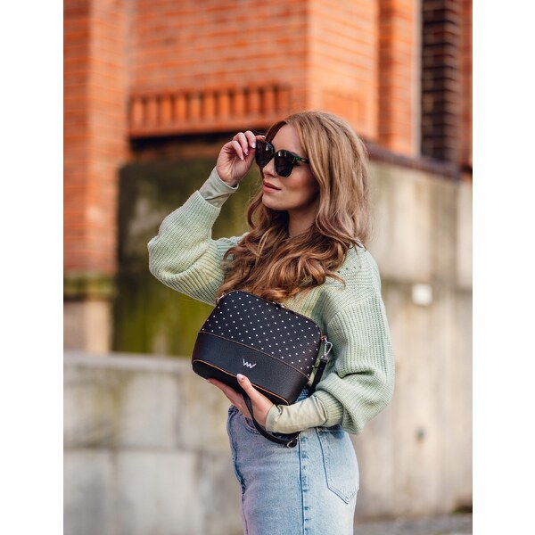Vuch Dámska crossbody kabelka Cara Dotty Black 66586297