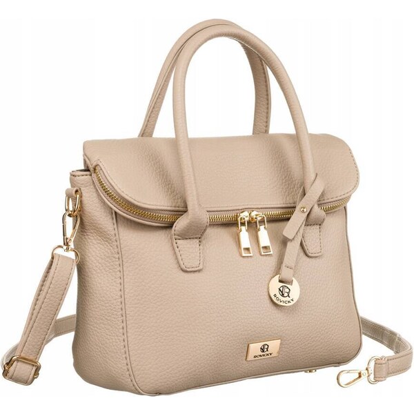 Dámska koženková kabelka s popruhom - Rovicky 66065438
