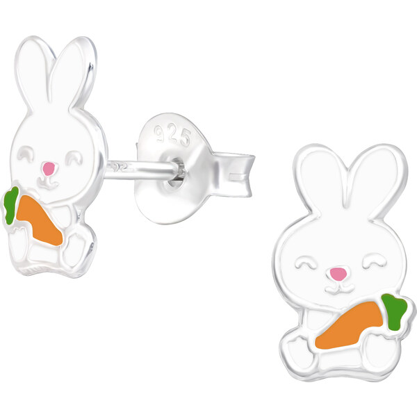 Olivie Strieborné detské náušnice KRÁLIK 8674 52420752