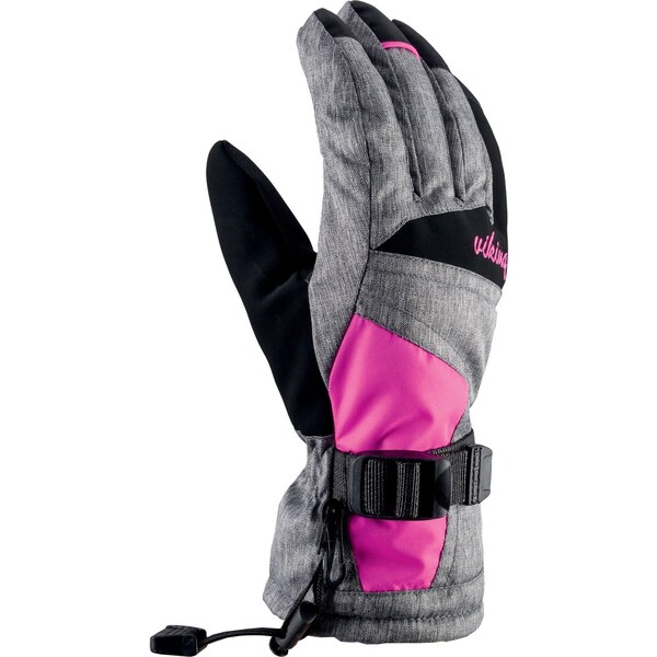 Dámske lyžiarske rukavice Viking RONDA šedá/ružová 36651995