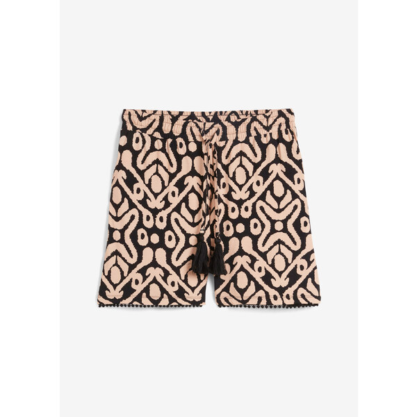 bonprix Džersejové šortky z jemného viskózového mixu, farba čierna 52417347