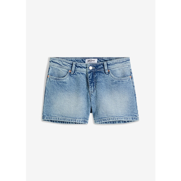 bonprix Džínsové šortky, stredná výška pásu, farba modrá 52417480
