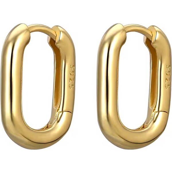 MAJYA Strieborné náušnice CECILE 14 mm pozlátené 10932 64581908