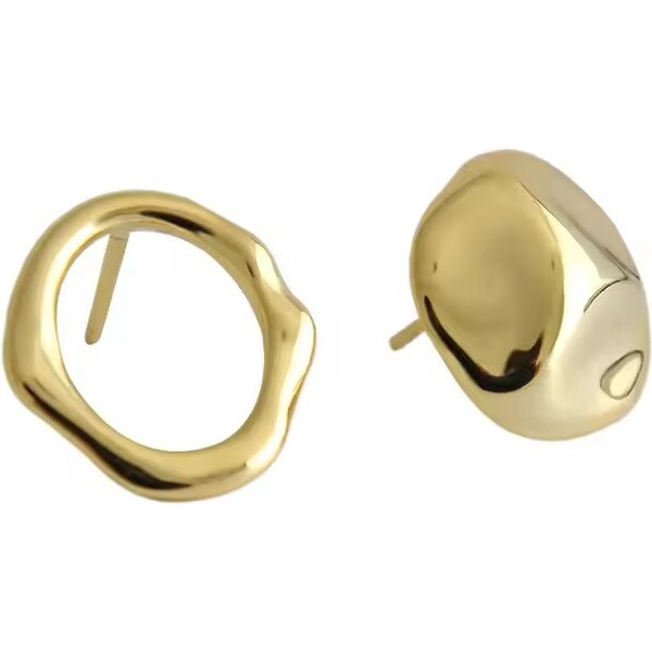 MAJYA Strieborné náušnice RIVE pozlátené 10924 64581913