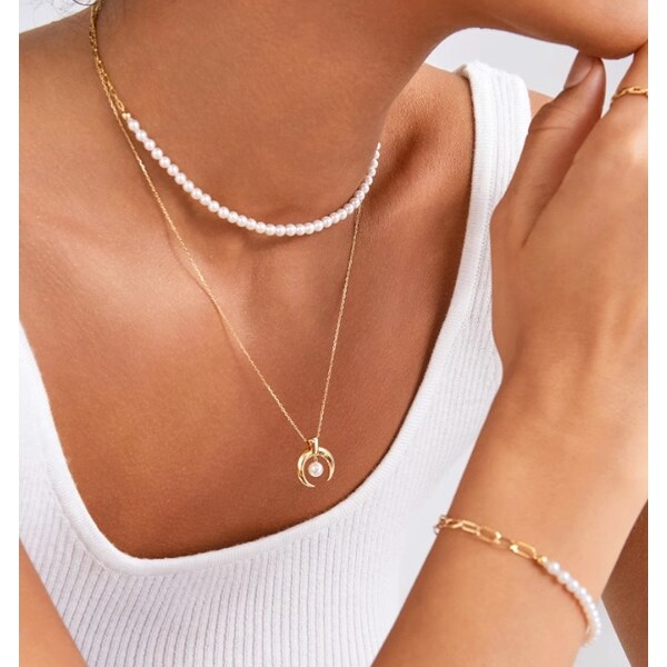 SWAROVSKI Elements Swarovski e. dámsky perlový náhrdelník, choker 52443574