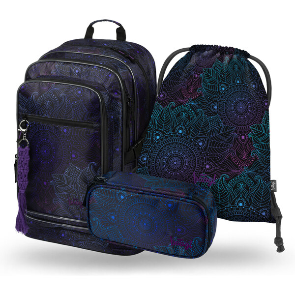 BAAGL 3 SET Cubic Zen: batoh, penál a sáček 62194220