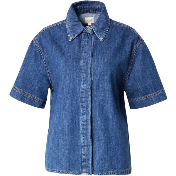 FRENCH CONNECTION Blúzka FINLEY modrá denim 63017562