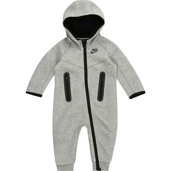 Nike Sportswear Overal TECH FLEECE sivá melírovaná / čierna 54319080