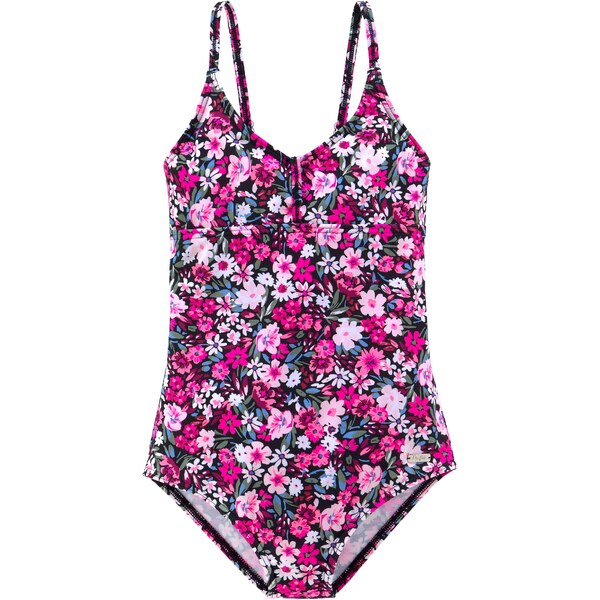 BUFFALO Jednodielne plavky neónovo ružová / svetloružová / čierna / 54350741