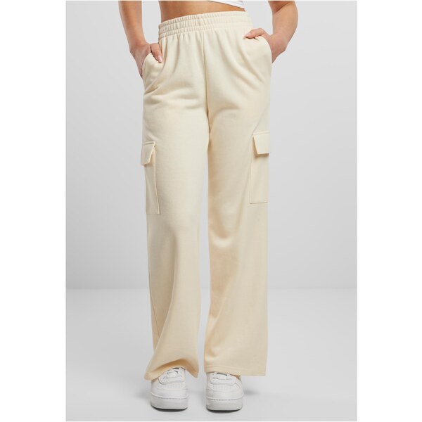 Urban Classics Womens Baggy Light Terry Sweat Sweatpants - Beige 52465360