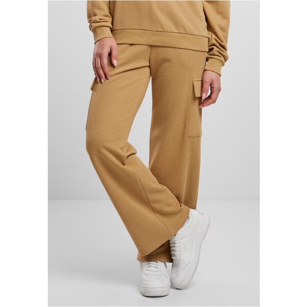 Urban Classics Womens Baggy Light Terry Sweat Sweatpants - unionbeige 52465316