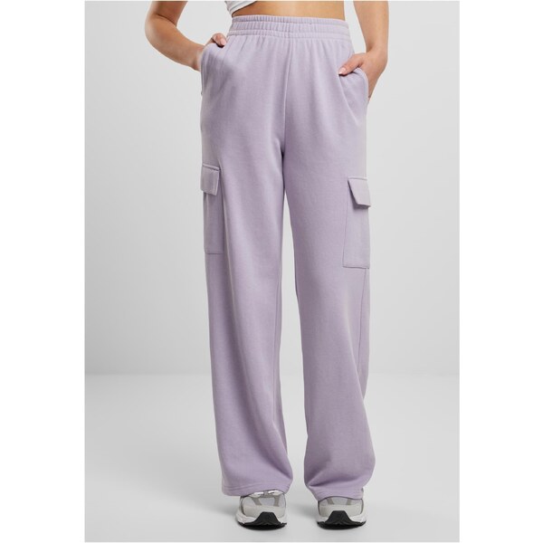 Urban Classics Womens Baggy Light Terry Sweat Sweatpants - lilac 52465382