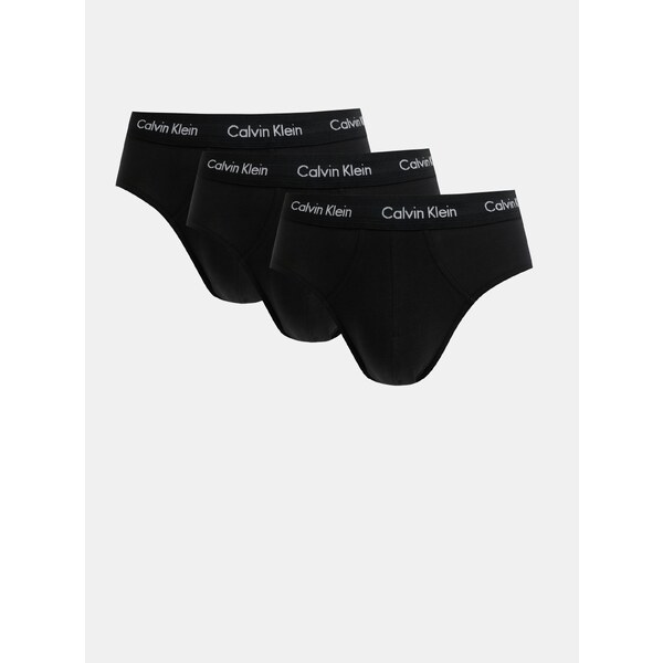 Sada troch čiernych slipov Calvin Klein Underwear 66817236